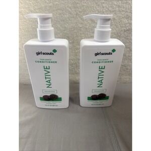 Lot 2 Native Girl Scouts Thin Mints Conditioner 16.5 oz Each NEW Hair Care